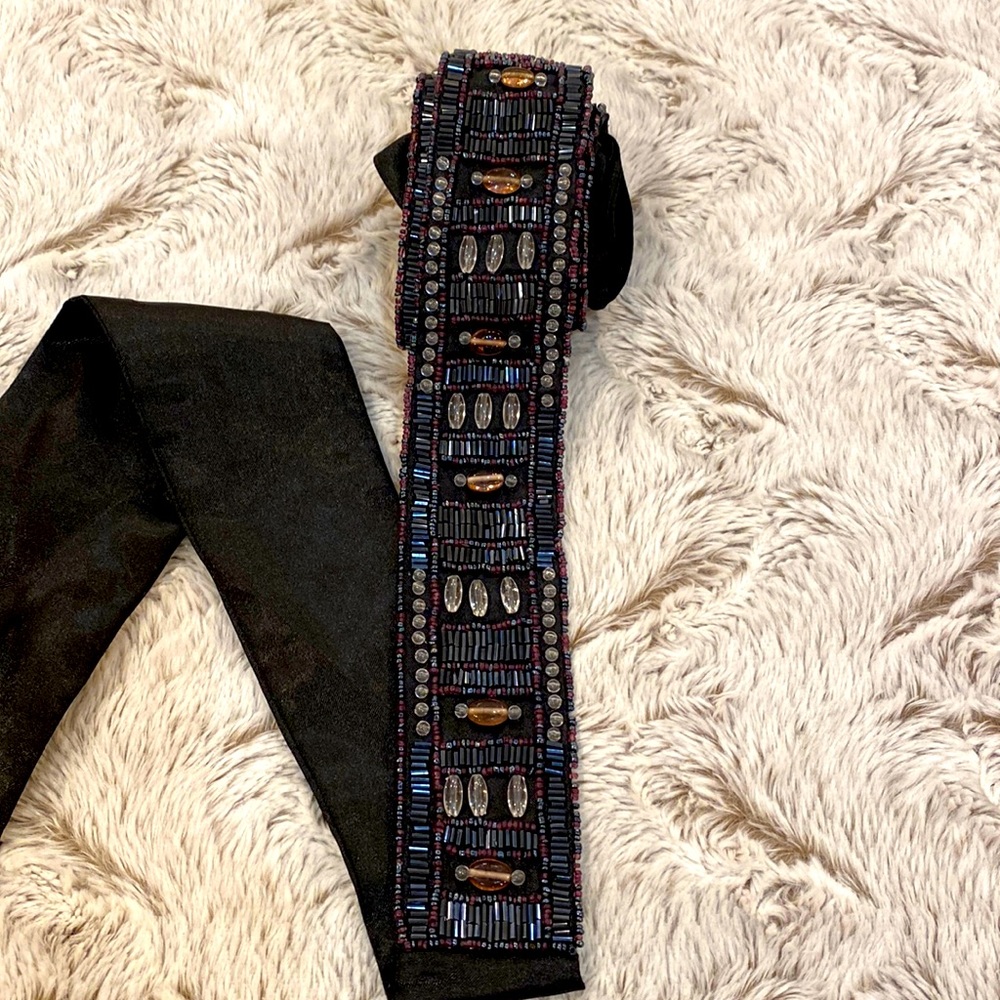 Ibisco Beaded and Silk Sash